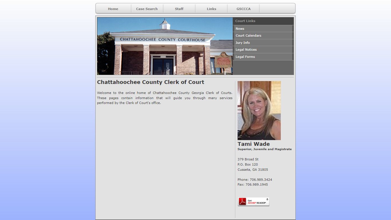 Chattahoochee County Clerk of Court